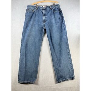 Levi Strauss 550 Jeans Mens 42x30 Blue Relaxed Fit Straight Leg Denim Pants